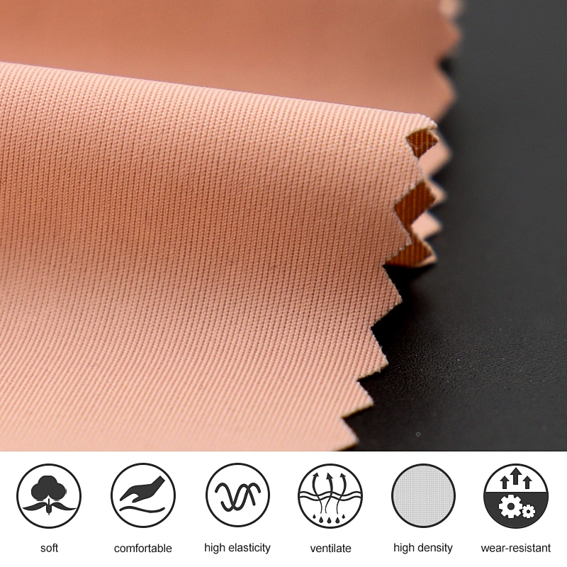 High guage and high stretch nylon spandex free cut interlock fabric